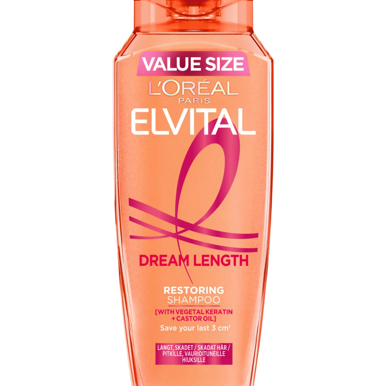 Shampoo 400 ml Dream Length Restoring pitkille ja vaurioituneille hiuksille