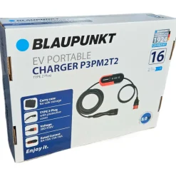 Sähköauton latauslaite säätimellä Blaupunkt P3PM2T2, 8 m, 3-vaihe, voimavirta-Type2