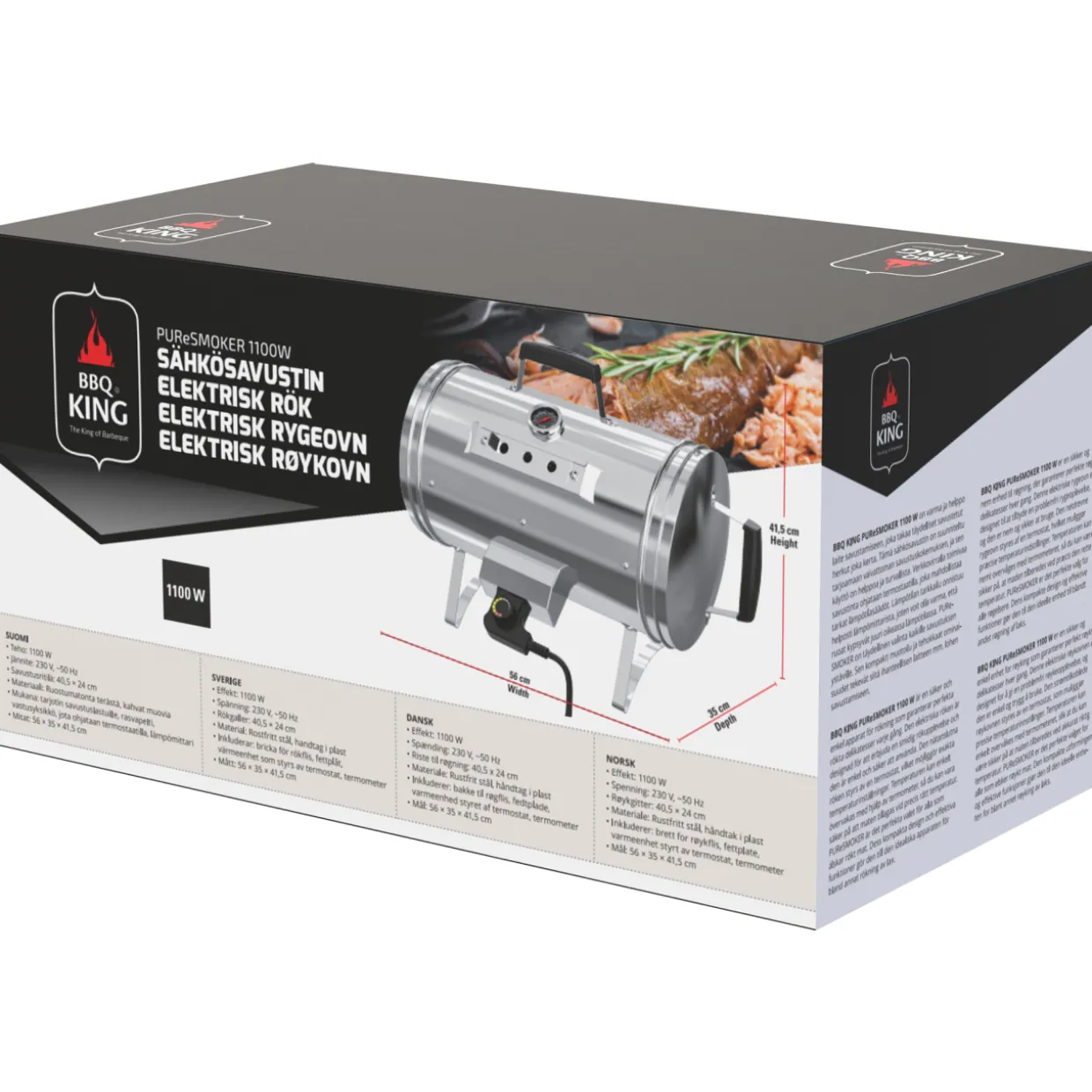 Sähkösavustin BBQ King Puresmoker 1100 W