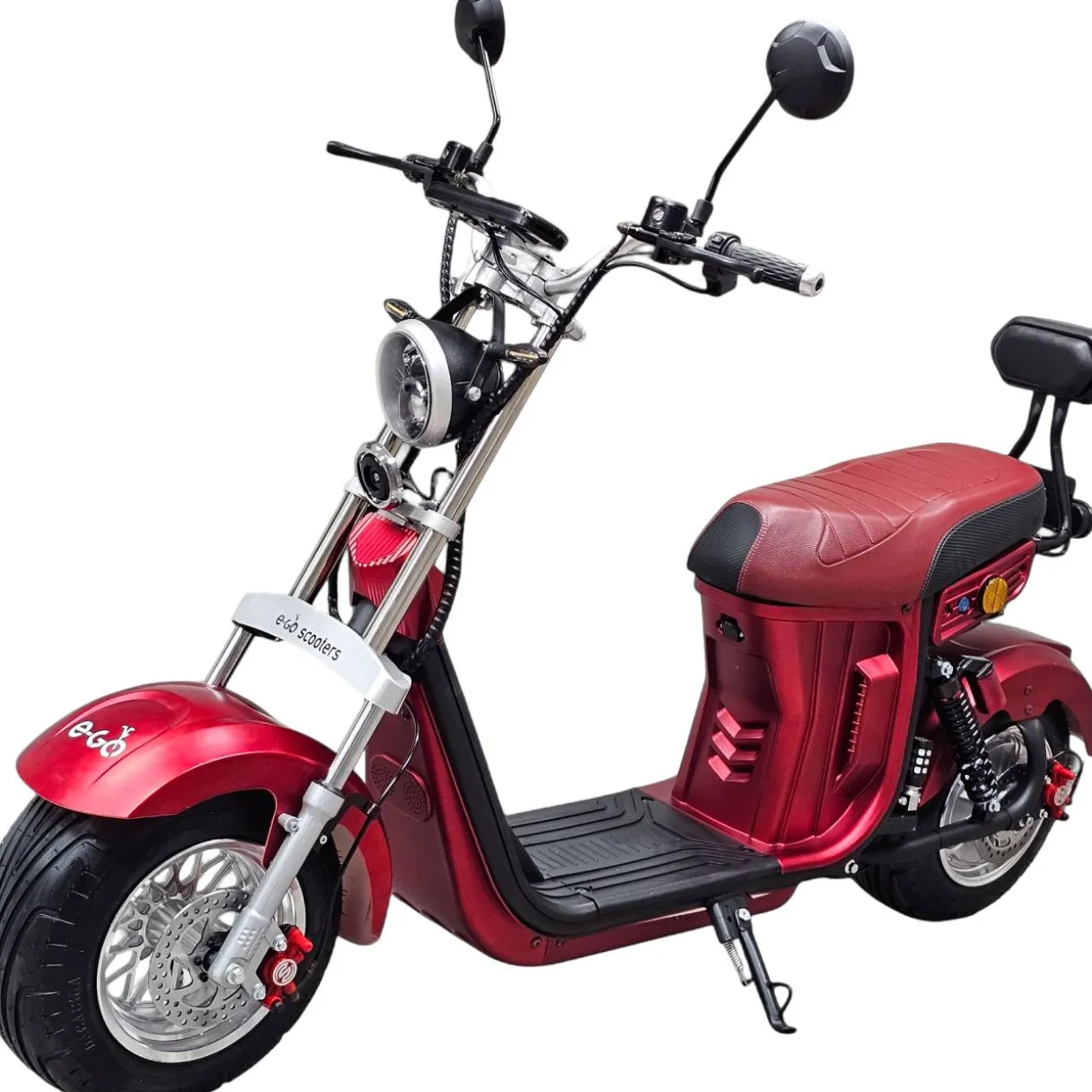 Sähköskootteri E-Go Evo2, tupla-akku, punainen