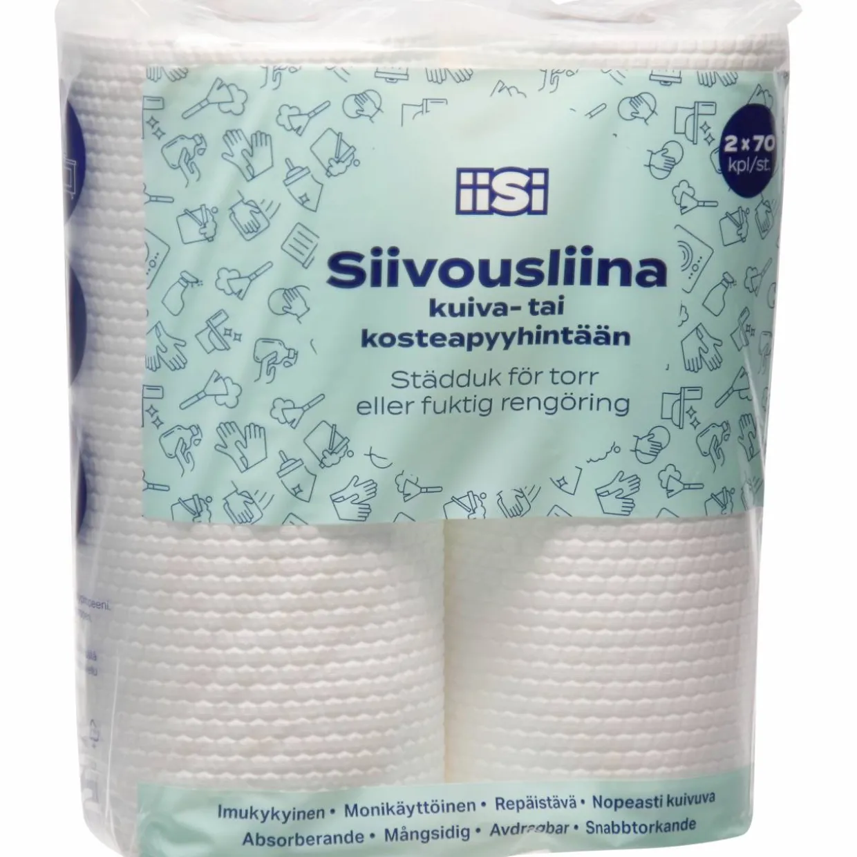 Siivousliina 2x70kpl rulla