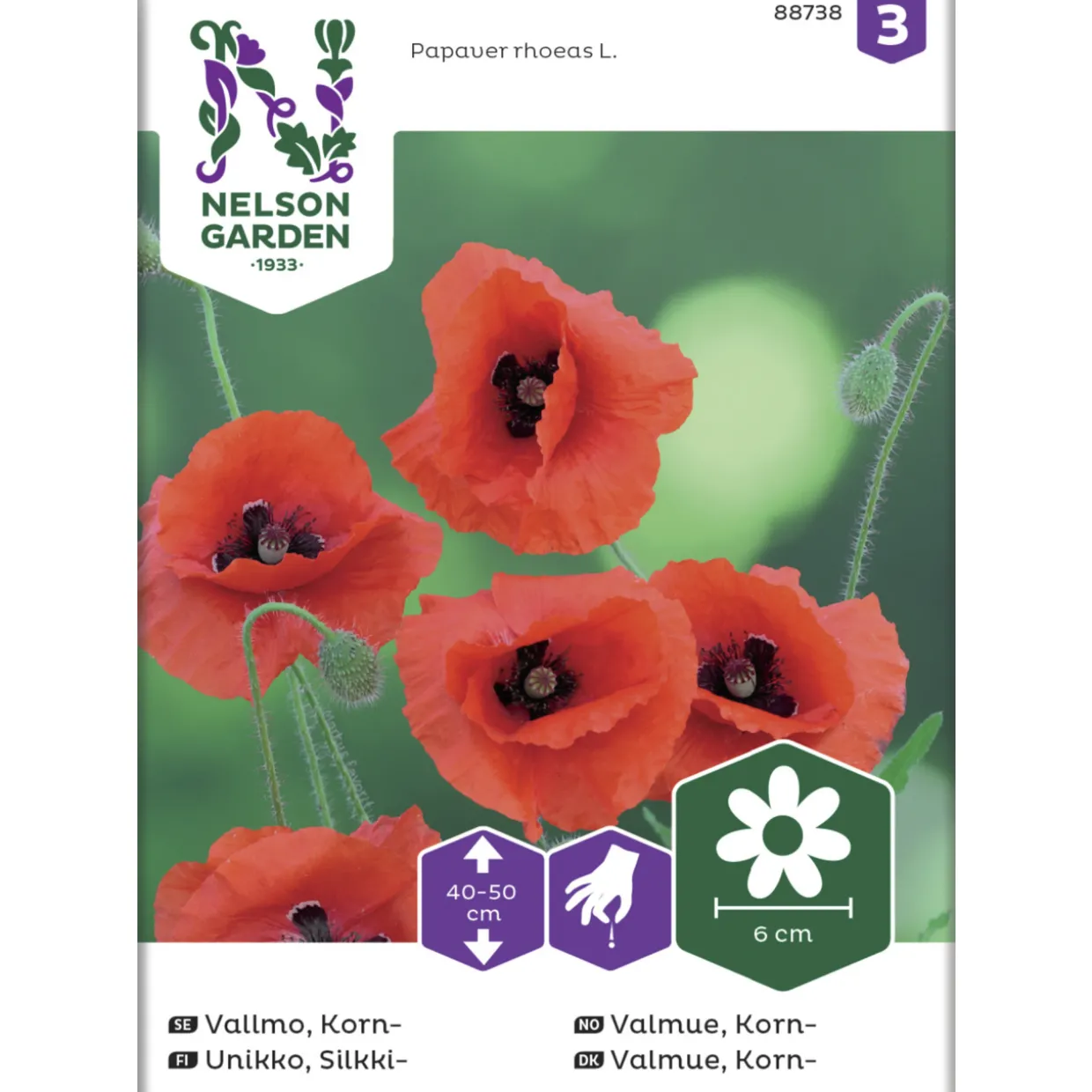 Silkkiunikko siemen Nelson Garden Basic