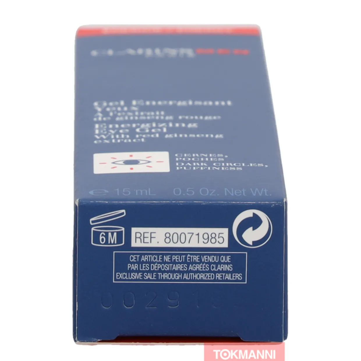 Silmänympärysgeeli, Clarins 15 ml Men Energizing Eye Gel