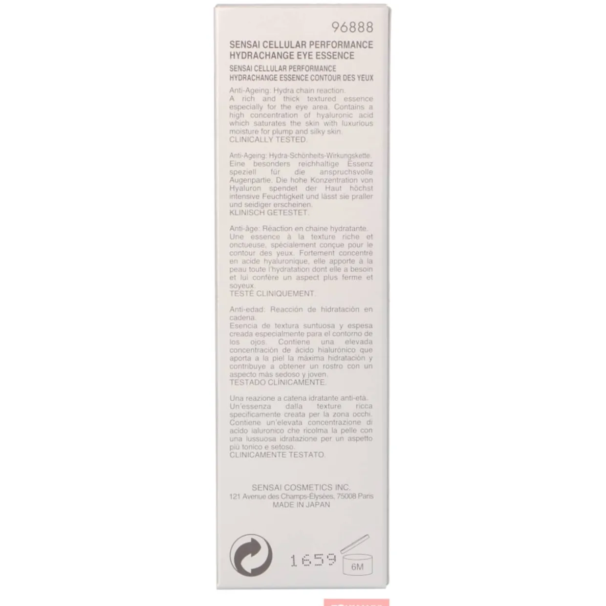 Silmänympärysseerumi, Sensai 15 ml Cellular Performance Hydrachange