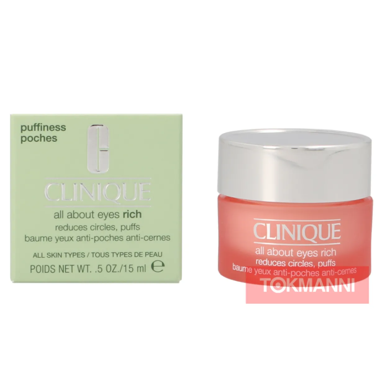 Silmänympärysvoide, Clinique 15 ml All About Eyes Rich For All Skin Types