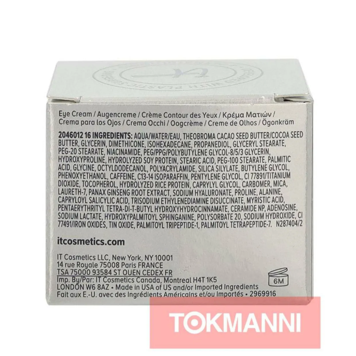 Silmänympärysvoide, IT Cosmetics 15 ml Confidence In An Eye Cream