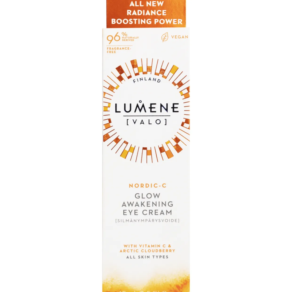 Silmänympärysvoide Lumene VALO 15 ml Heleyttävä