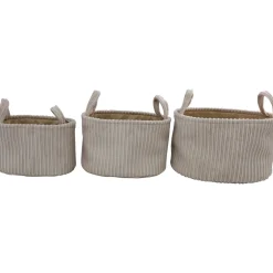 Säilytyskori Miny 3 kpl kahvoilla beige