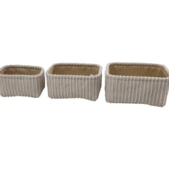 Säilytyskori Miny 3 kpl suorakulmio beige