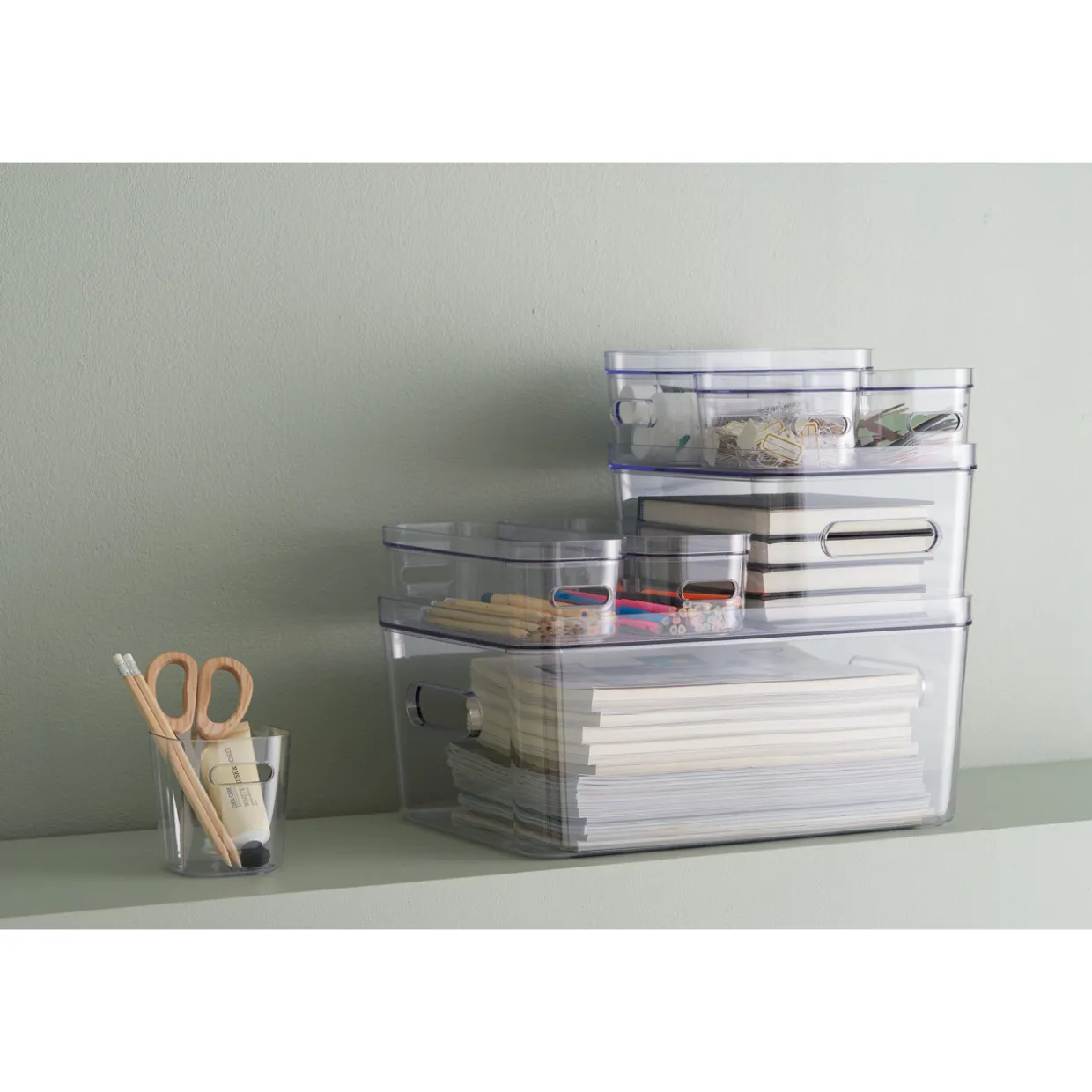Säilytyslaatikon kansi SmartStore Compact Clear XS