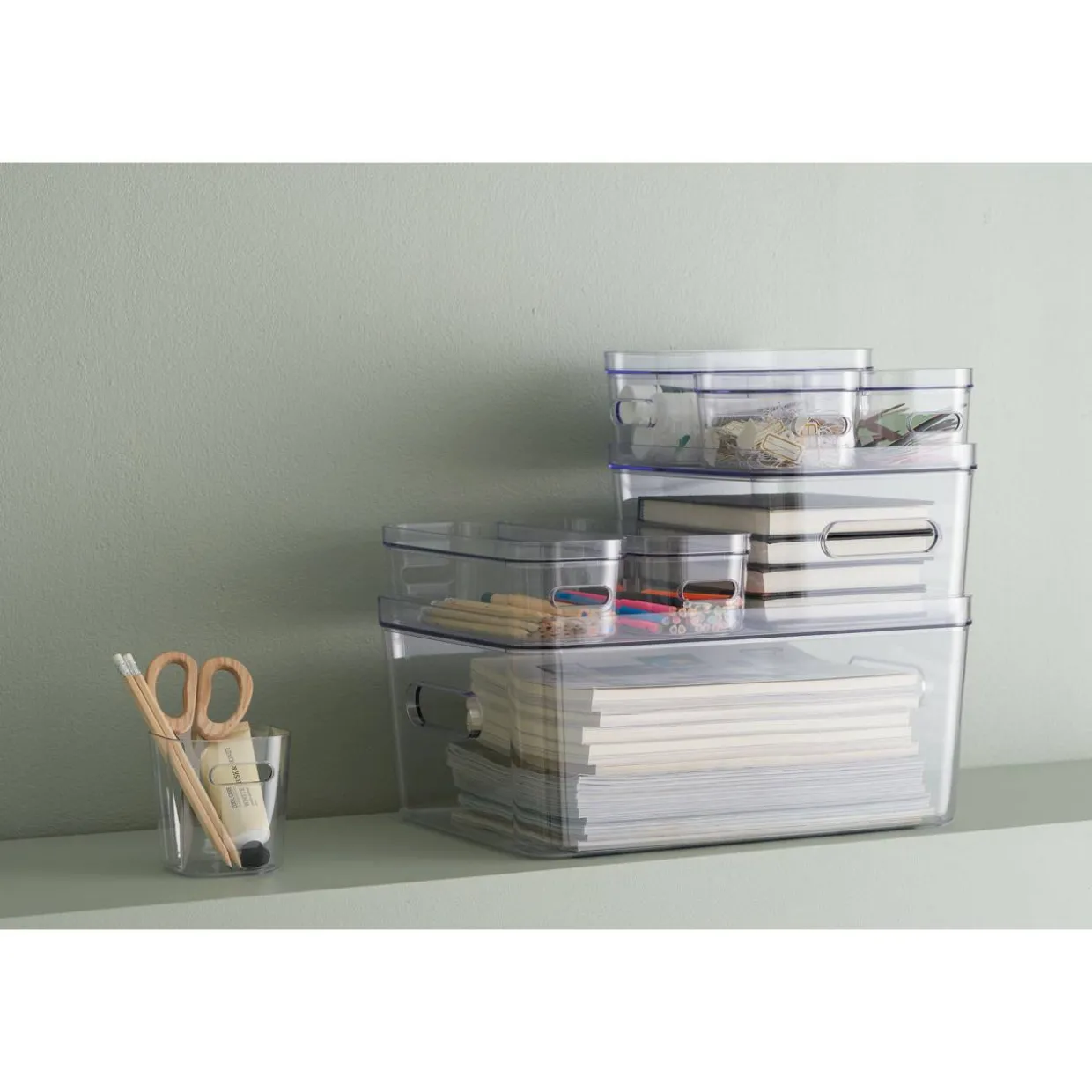 Säilytyslaatikon kansi SmartStore Compact Clear L