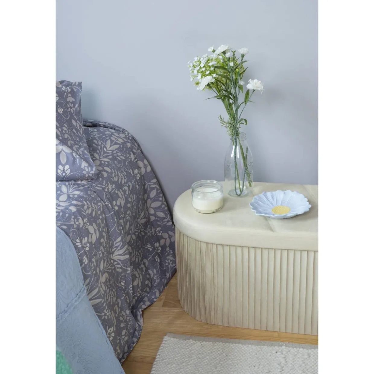 Säilytyspenkki Kotikulta 76 x 38 x 38 cm Lugano beige