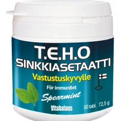 Sinkkiasetaatti 50 kpl imeskelytabletti
