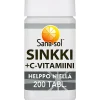 Sinkki + C-vitamiini Sana-sol 100 kpl 112 g
