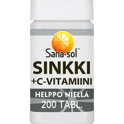Sinkki + C-vitamiini Sana-sol 100 kpl 112 g