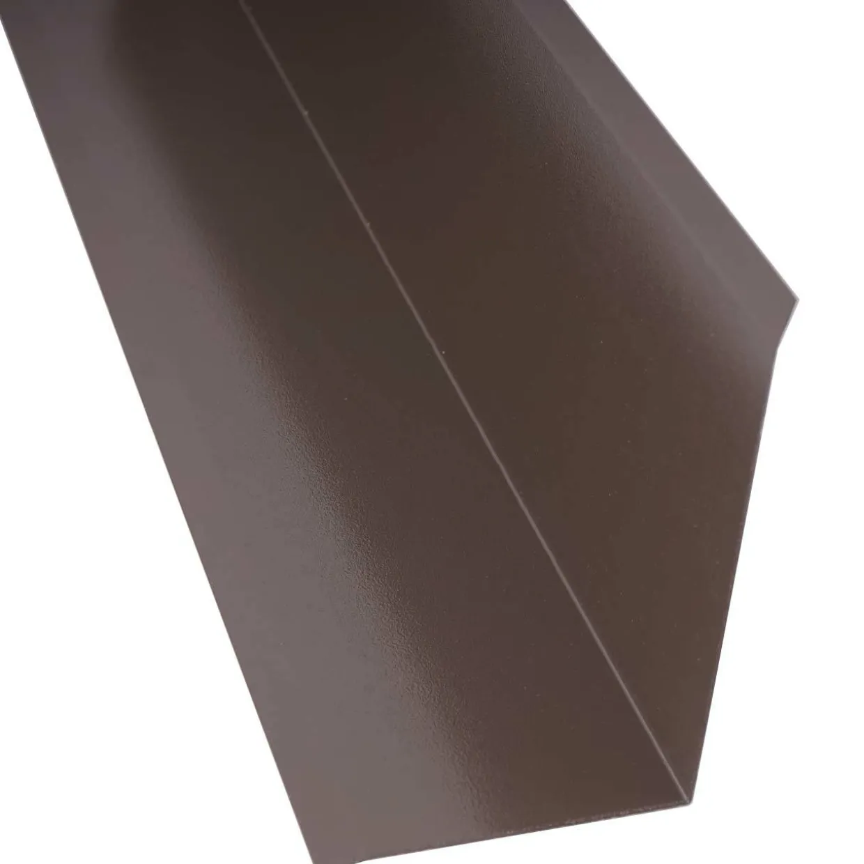 Sivuliitäntäpelti Keraplast, 75+115 mm, 90° tummanruskea, 1,25 m + täytepala