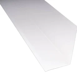 Sivuliitäntäpelti Keraplast, 75+115 mm, 90° valkoinen, 3 m + täytepala