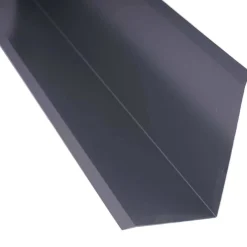 Sivuliitäntäpelti Keraplast, 75+115 mm, 90° tummanharmaa, 3 m + täytepala