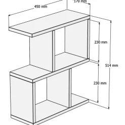 Sivupöytä Chic Home 17 x 45 x 51 cm Zea