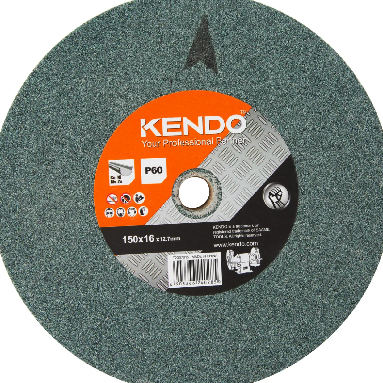 Smirkelinkivi Kendo Ø150xØ16x12,7mm karkea