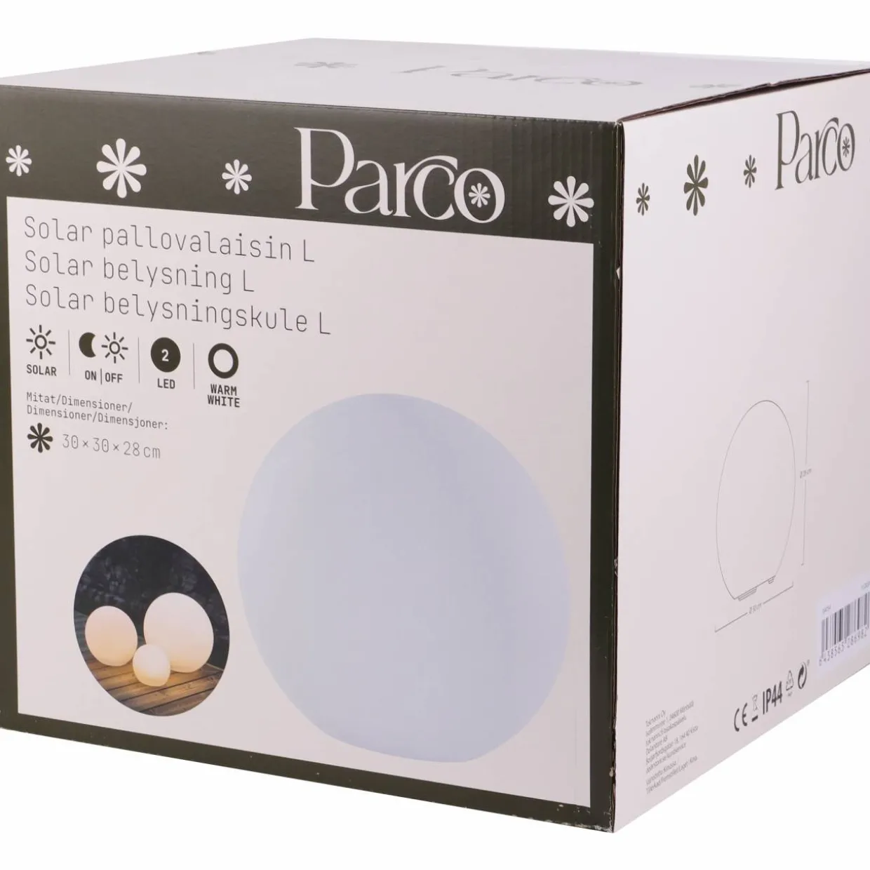 SOLAR LED-pallovalaisin L