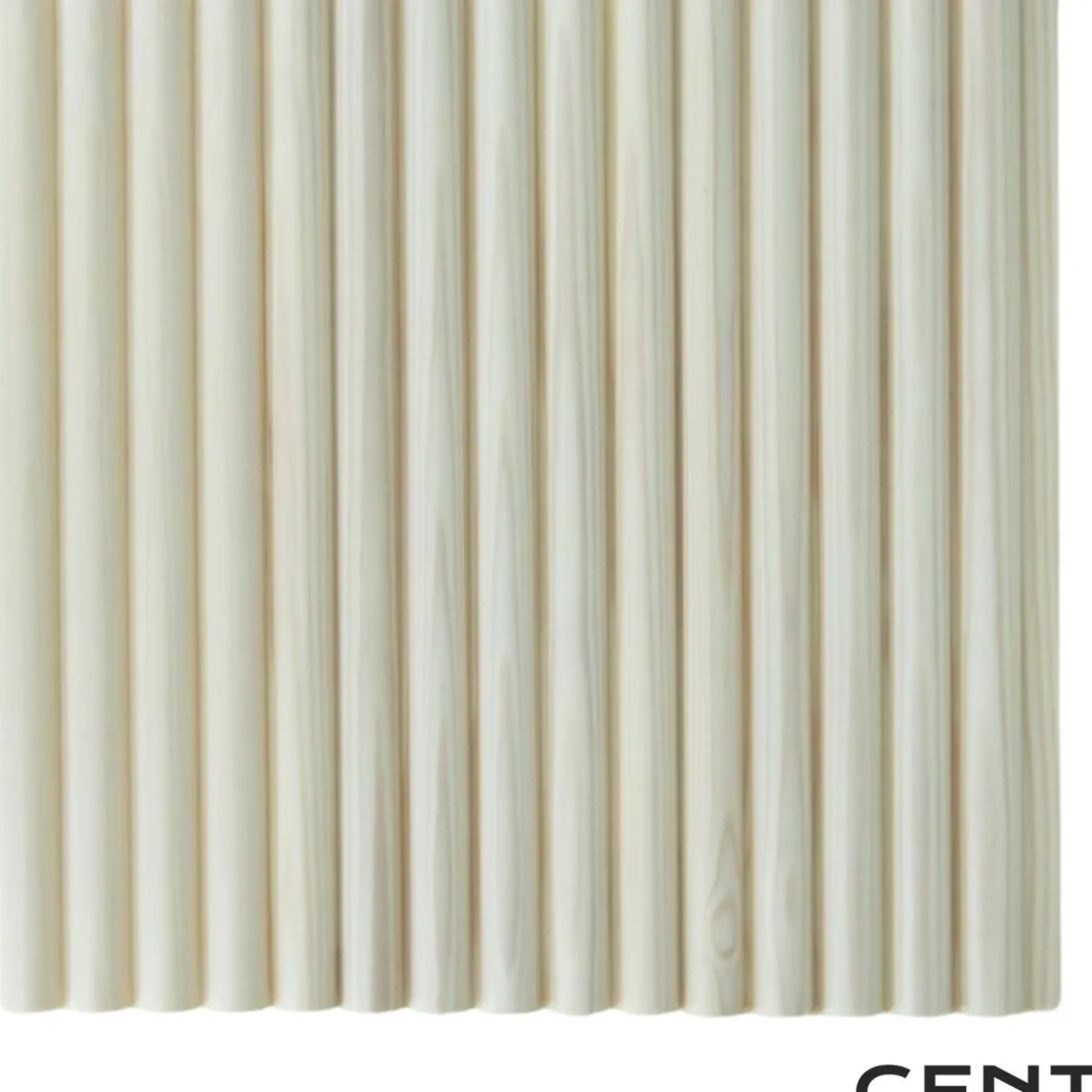 Sormipaneeli Cent 15x95x2400, Mänty, Valkolakattu, 5 kpl