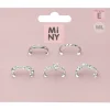Sormussetti Miny 5 kpl hopeanvärinen M/L