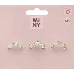 Sormussetti Miny 3 kpl kullanvärinen M/L