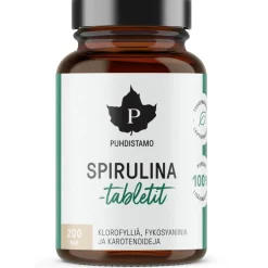 Spirulinatabletit Puhdistamo 200 kpl