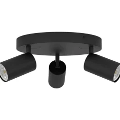 Spottivalaisin 3-os EGLO connect.z led Telimbela-z 3x4,9W Ø25cm musta