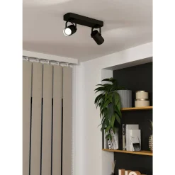 Spottivalaisin 2-os EGLO Sorego led 2x3W 28x10c12cm musta