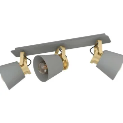 Spottivalaisin 3-os EGLO Twicken 2x40W 59x20,5cm harmaa/kulta