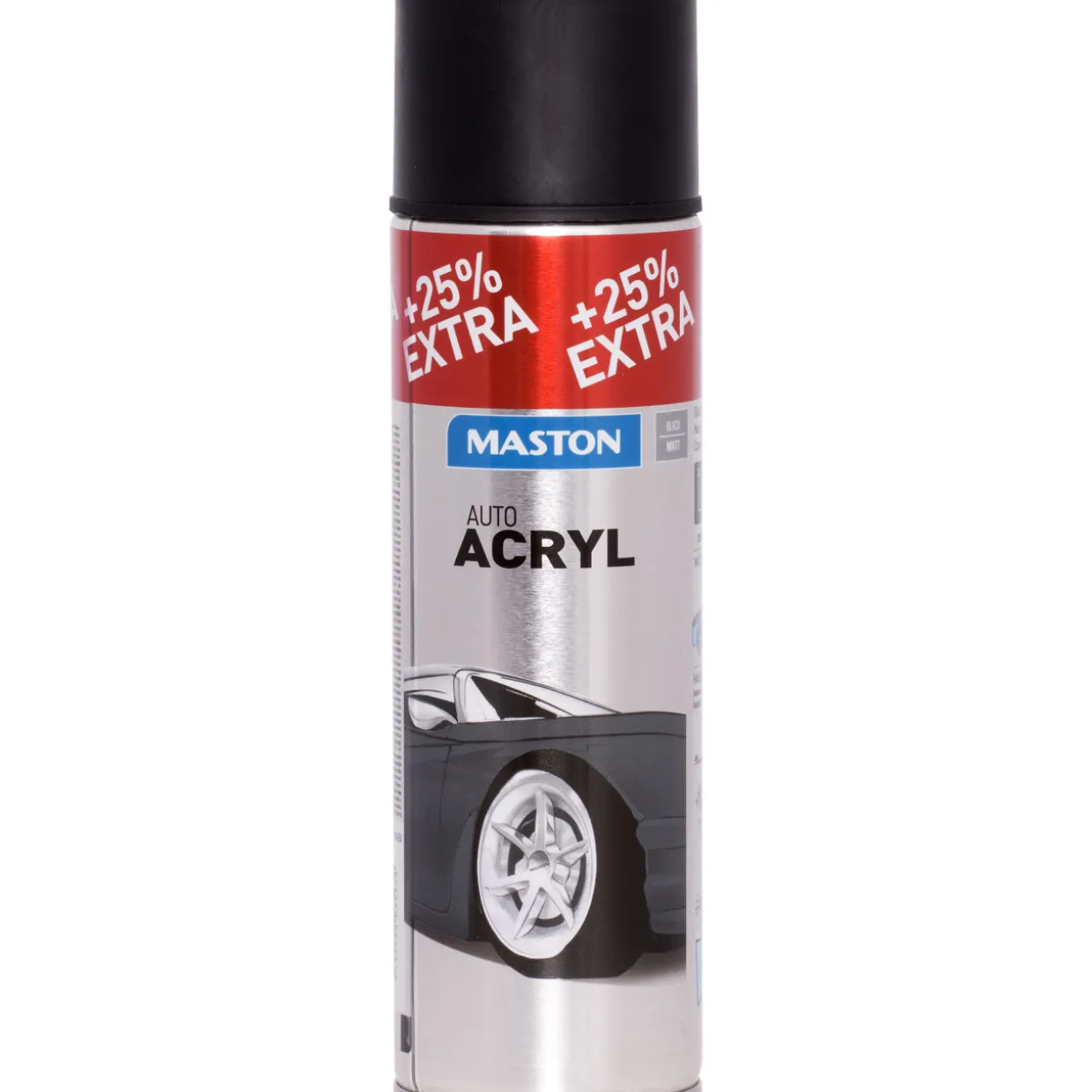 Spraymaali AutoACRYL 500 ml, matta musta