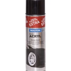 Spraymaali AutoACRYL 500 ml, kiiltävä musta