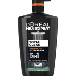 Suihkugeeli Loreal Men Expert 1 l Pure Carbon Total Clean