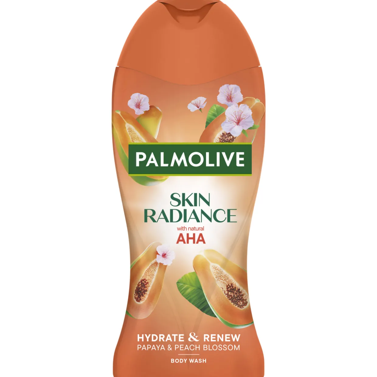 Suihkusaippua Palmolive 250 ml Skin Radiance Papaya & Peach Blossom kuoriva