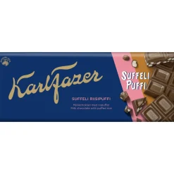 Suklaalevy Fazer 185 g Suffeli riisipuffi