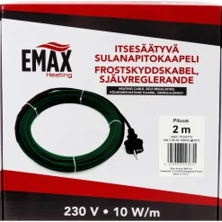 Sulanapitokaapeli Emax Heating itsesäätyvä 20W 230V 2 m