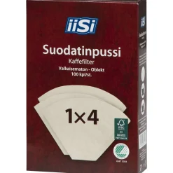 Suodatinpussi Iisi 100 kpl 1 x 4 valkaisematon
