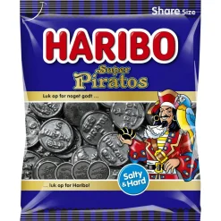 Super Piratos Haribo 120 g salmiakkilantti