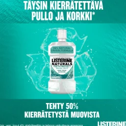 Suuvesi Listerine Naturals 500 ml Teeth Protect Milder Taste