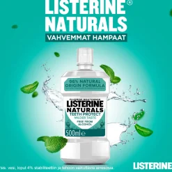 Suuvesi Listerine Naturals 500 ml Teeth Protect Milder Taste