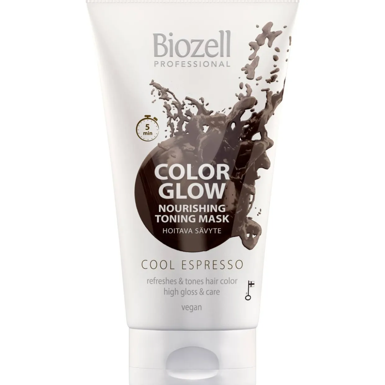 Sävytenaamio Biozell 150 ml Color Glow, Cool Espresso