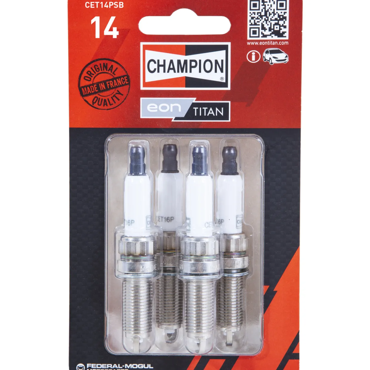 Sytytystulppa Champion EON Titan Platinum CET14PSB 4 kpl
