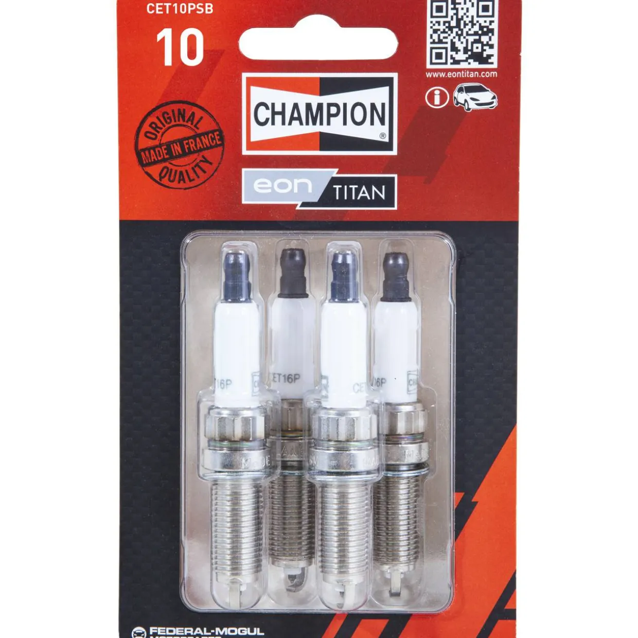 Sytytystulppa Champion EON Titan Platinum CET10PSB 4 kpl