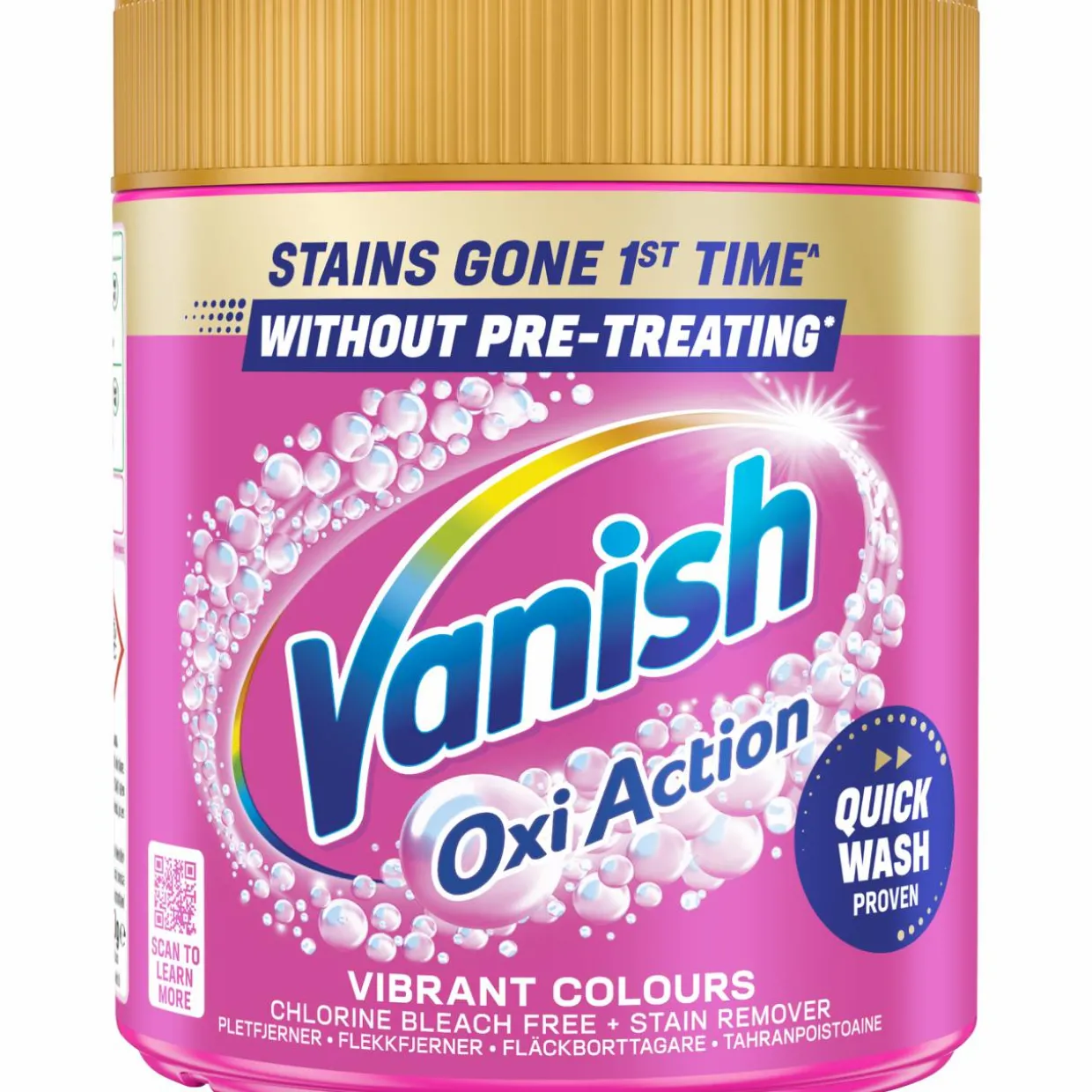 Tahranpoistojauhe Vanish 720 g Pink