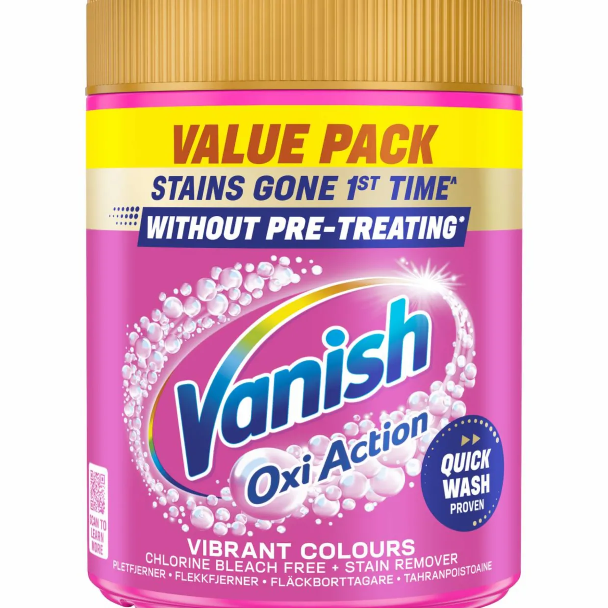 Tahranpoistojauhe Vanish 940 g Pink Gold