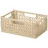 Taitettava kori Miny ECO L 30,5 x 19,7 x 12,5 cm beige