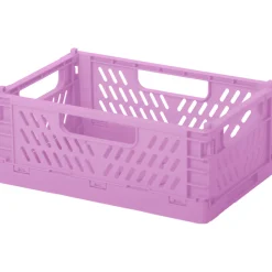Taitettava muovikori Miny L 30,5 x 19,7 x 12,5 cm, lila