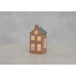 Talolyhty LED-valoilla Finnlumor Copenhagen vaaleanpunainen 15 cm